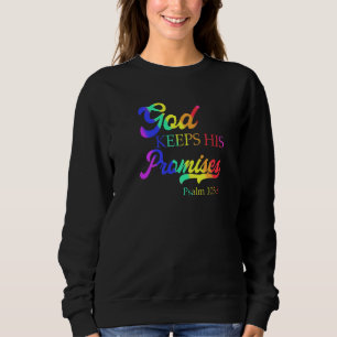 Sweatshirt Dieu tient ses promesses Psaume 1058 Christian Rai