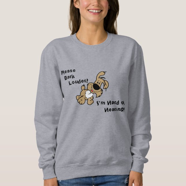 Sweatshirt difficile à entendre (Devant)
