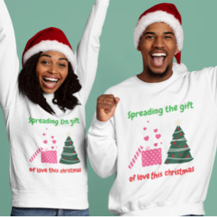 Sweatshirt Diffuser le don de l'amour ce Noël