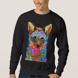 Sweatshirt d'illustration coloré Coyote