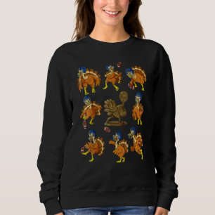 Sweatshirt Dindon de Thanksgiving Joueurs de football Récepte