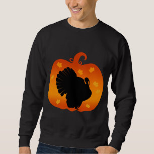 SWEATSHIRT DÎNE DE THANKSGIVING CITROUILLE SAISON AUTOMNE