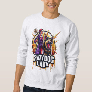 Sweatshirt Dingue Femme De Chien Avec Son Chien De Garde De F