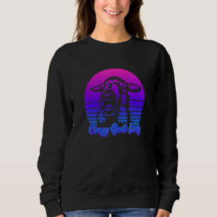 Sweatshirt Dingue Goat Lady Amusement Pour Les Propriétaires 