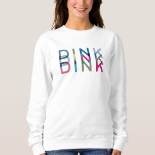 Sweatshirt Dink Pickleball amusant Chic Bleu Vert Rose Jaune