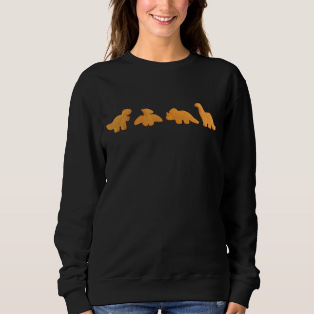 Sweatshirt Dinos Chicken Nuggets Pattern (Devant)