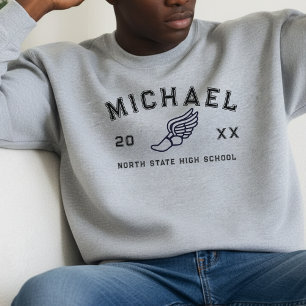 Sweatshirt Diplômé de sport de lettre universitaire athlète p