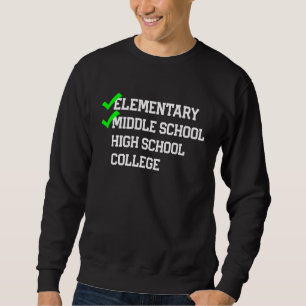 Sweatshirt Diplômé du collège 2021 École secondaire 3e année