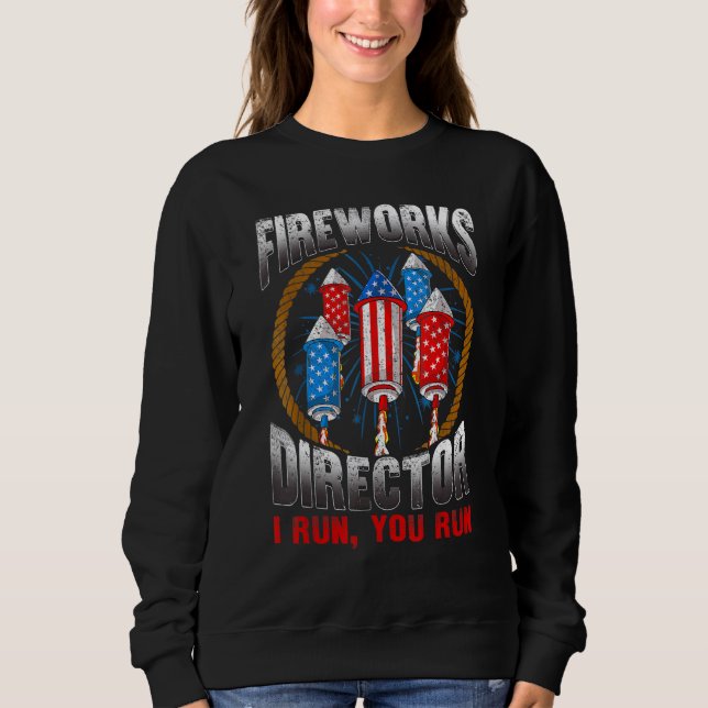 Sweatshirt Directeur de Firework Technicien Je Vous Exécute 4 (Devant)
