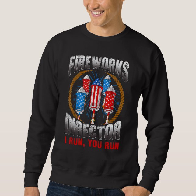 Sweatshirt Directeur de Firework Technicien Je Vous Exécute 4 (Devant)