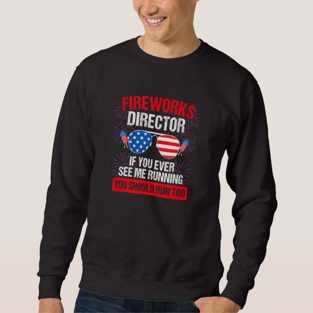 Sweatshirt Directeur de Firework Technicien Je Vous Exécute 4 (Devant)