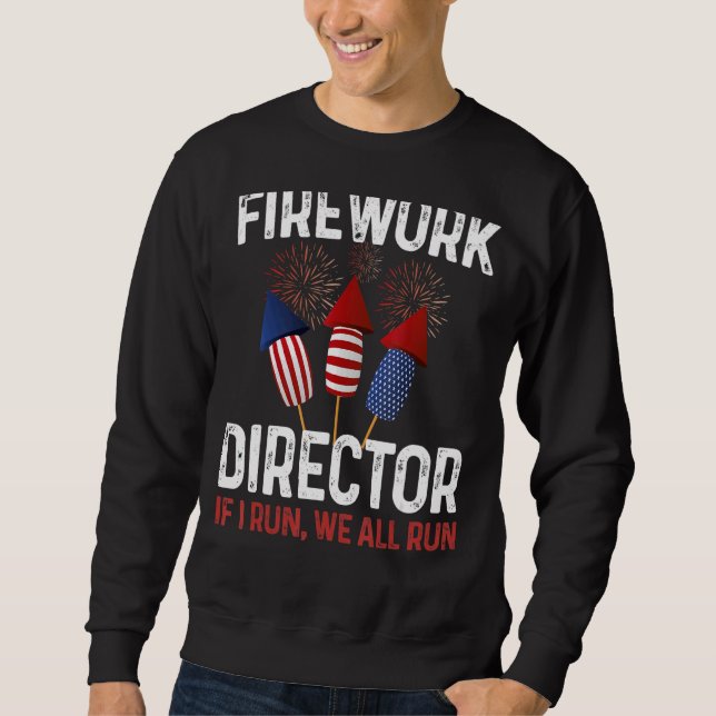 Sweatshirt Directeur de Firework Technicien Je Vous Exécute 4 (Devant)