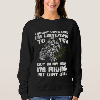 Sweatshirt Dirt Vélo Pour Hommes Femmes Dirtbike Moto Équitat