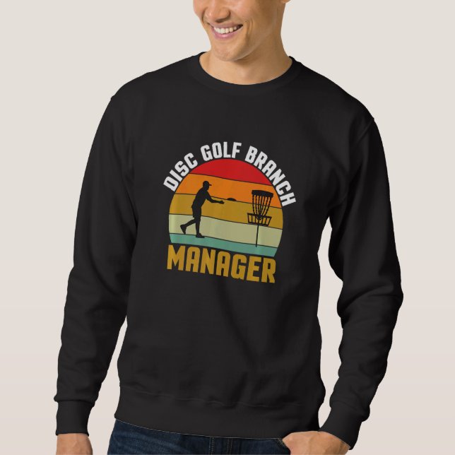 Sweatshirt Disk Golf Branch Manager Frolf Disk Golf Papa (Devant)