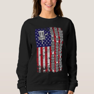 Sweatshirt Disk Golf Papa Juste Un Papa Régulier Mais Une Vér