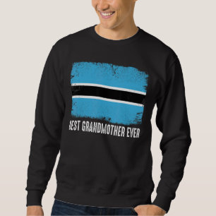 Sweatshirt Distante Botswana Drapeau Meilleure grand-mère Jam