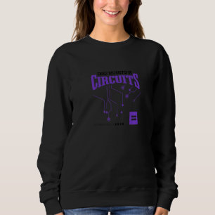Sweatshirt Distrait par les circuits, propos ironique Électri