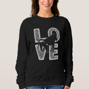 Sweatshirt Distressé J'Aime L'Idée Baboon Pour Les Primates