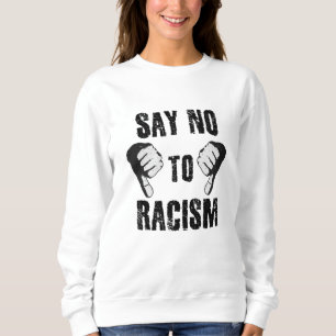 Sweatshirt Dites non au racisme