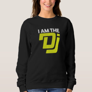 Sweatshirt Dj Deejay Party Music Club Casque Tourne-disque Te