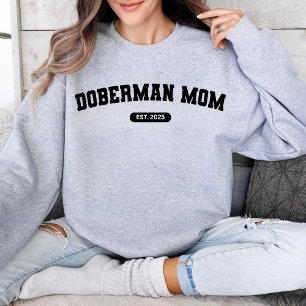 Sweatshirt DOBERMAN MOM Chien maman Douille de l'année de nai