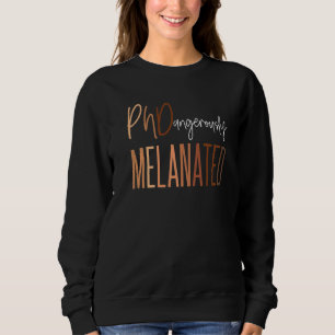 Sweatshirt Doctorale noire Femme Melanée Phd Doctorale Ca