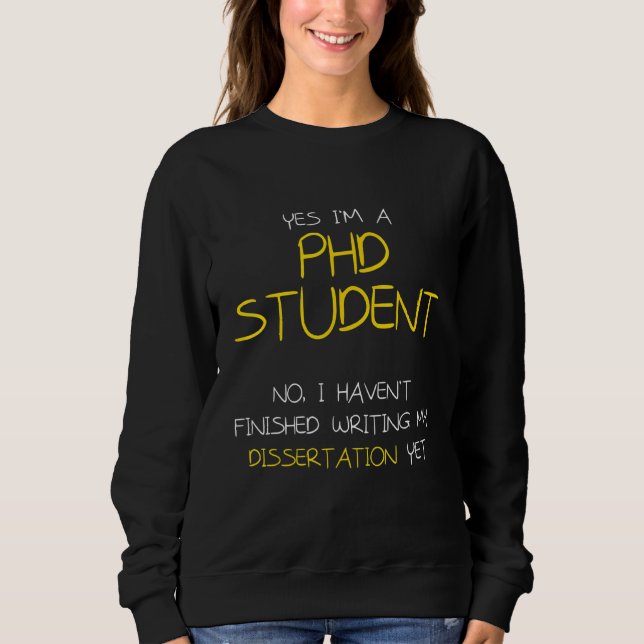 Sweatshirt Doctorat en thèse Dissertation Doctorat Diplôme 59 (Devant)