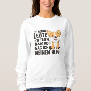 Sweatshirt Dog Corgi n'aime pas les gens, mignons chiens