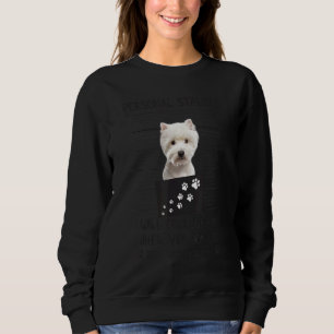 Sweatshirt Dog Personal Stalker Je vais vous suivre Westie
