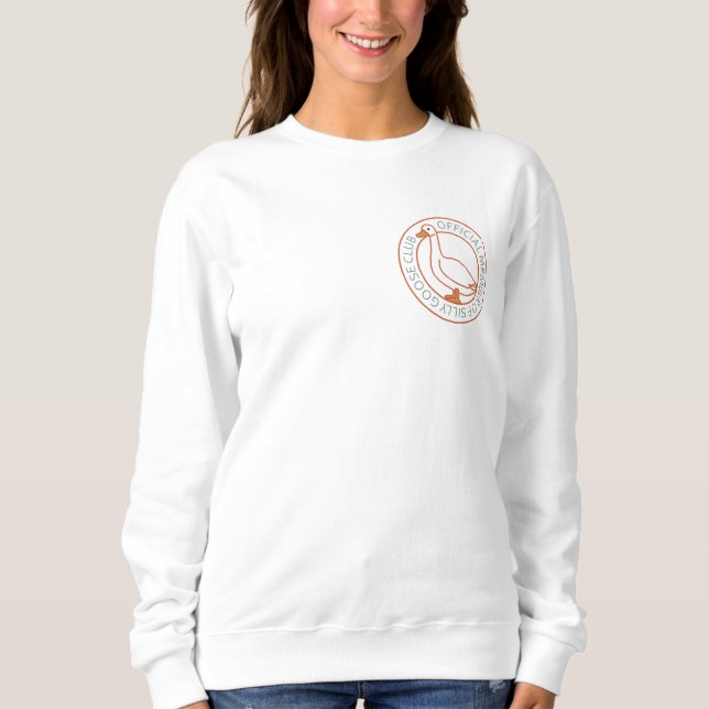 Sweatshirt d'oie idiot (Devant)