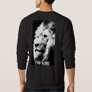 Sweatshirt Dos Design Imprimer Pop Art Lion Élégants Mens Mod