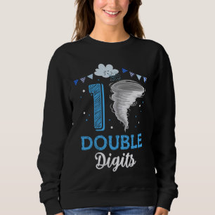 Sweatshirt Double chiffres 10e anniversaire 10 ans Tornado Bi
