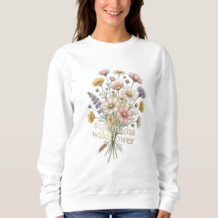 Sweatshirt Douce Maman Bouquet Floral Esthétique de Fleurs Sa