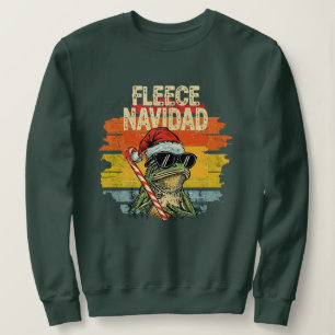 Sweatshirt Doudoune Navidad Drôle Santa Grenouille Rétro Swea