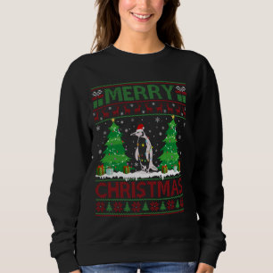 Sweatshirt Doux moche Arbre de Noël Éclairage Pingouin moche