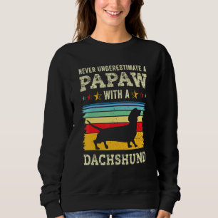 Sweatshirt Doxie Grand, propriétaire du chien de la Retro Pap