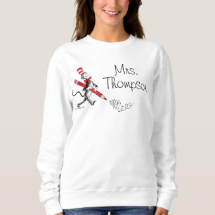 Sweatshirt Dr. Seuss   Le Chat dans le Chapeau Nom Écrit
