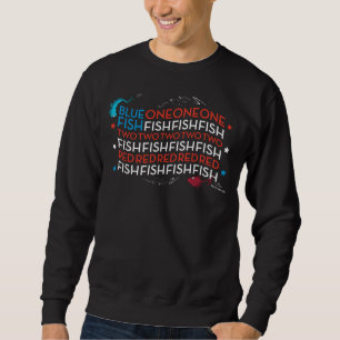 Sweatshirt Dr. Seuss Poisson Rouge Poisson Bleu Graphique d