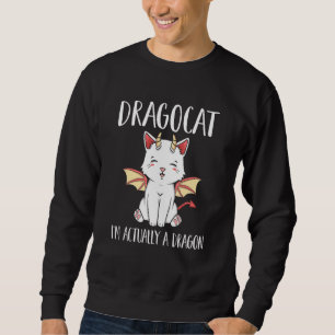 Sweatshirt Dragocat Im En Fait Un Dragon Japonais Cat Graphis