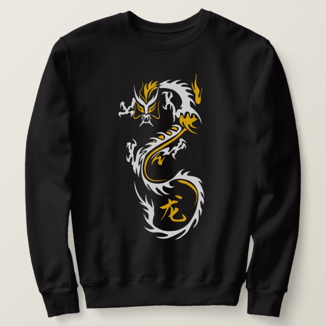 Sweatshirt Dragon chinois moderne (Design devant)