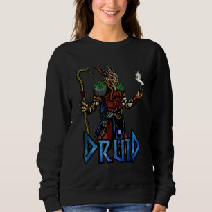 Sweatshirt Dragon Druid D20 Roleplaying Rpg Imaginaire Tablet