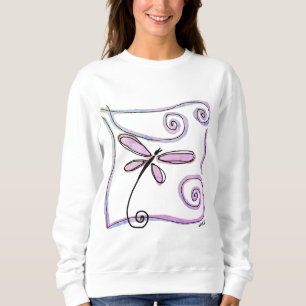 Sweatshirt Dragonfly Abstrait Wearable Art