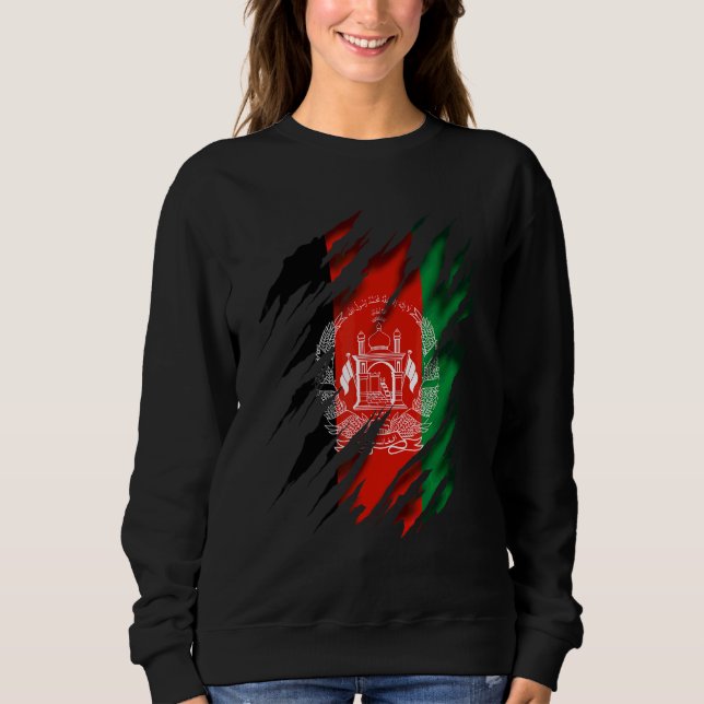 Sweatshirt Drapeau Afghanistan (Devant)