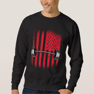Sweatshirt Drapeau américain Barbell