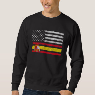 Sweatshirt Drapeau américain espagnol