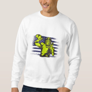 Sweatshirt Drapeau américain Fan Jersey Shirt USA