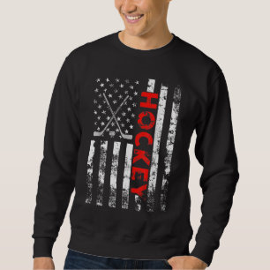 Sweatshirt Drapeau américain Hockey USA Patriotic Cadeau