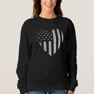 Sweatshirt Drapeau américain Patriotic Boys Filles Hommes Fem