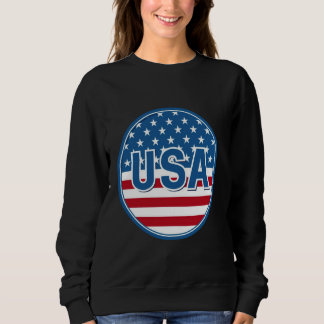 Sweatshirt Drapeau Américain Patriotique Pour Hommes Femmes E