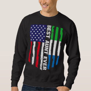Sweatshirt Drapeau américain Sierra Leone Drapeau meilleure t